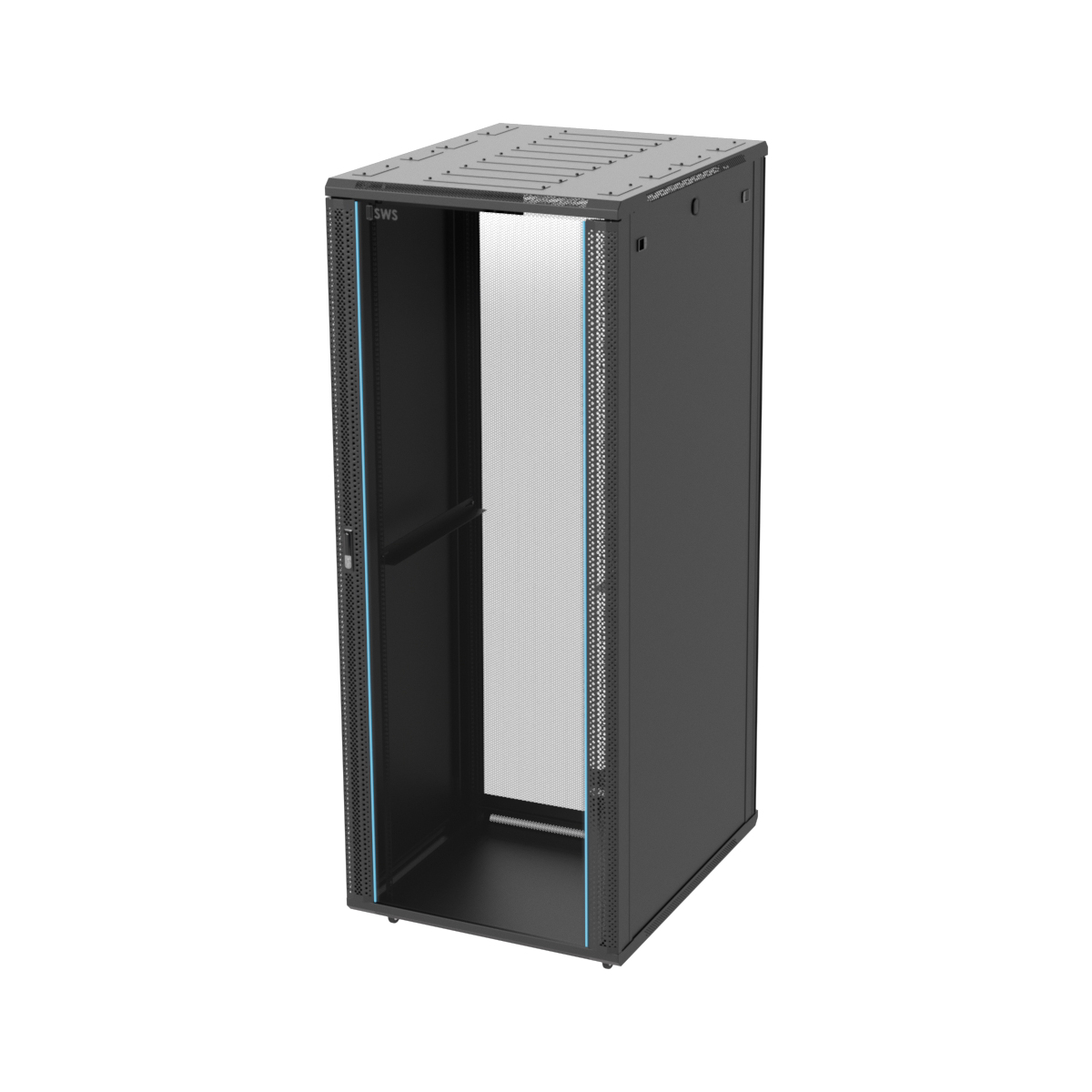 Serverkast glazen deur